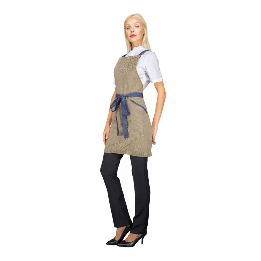 Grembiule Pettorina Oxford Natural ISACCO