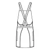 Grembiule Pettorina Oxford Natural ISACCO