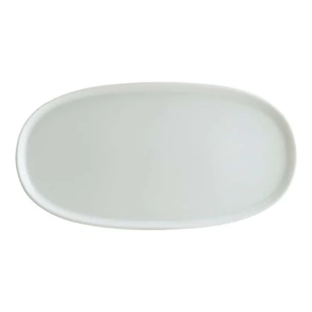 Piatto Ovale con Bordo Hygge Bianco Porcellana 34x23 cm BONNÀ