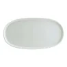 Piatto Ovale con Bordo Hygge Bianco Porcellana 34x23 cm BONNÀ