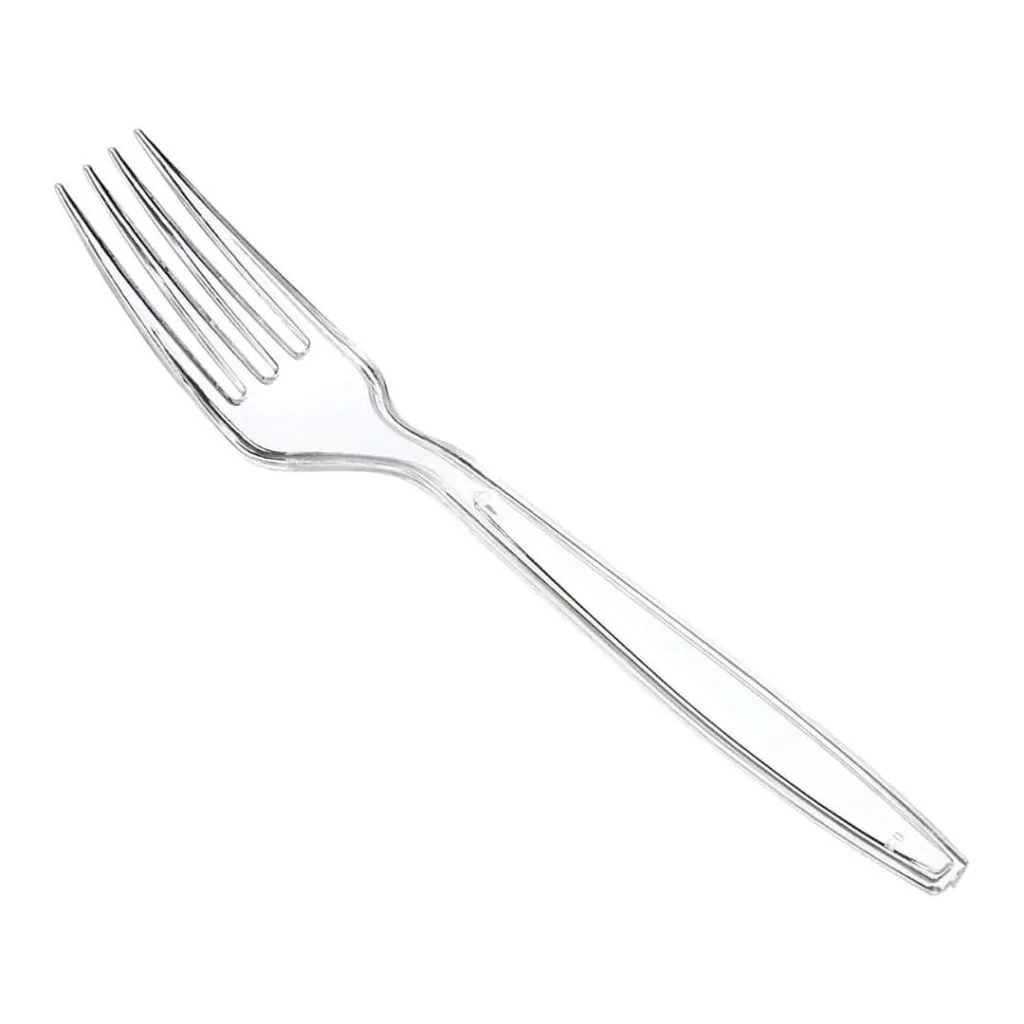 Forchette Plastica Trasparenti Rigide 50 pz GOLD PLAST
