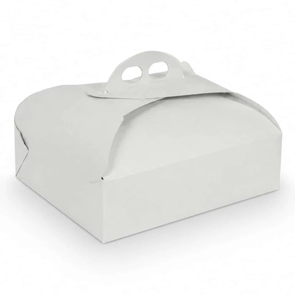 Scatola Portatorte Ramage Bianca 27x27x7 cm 5pz IMBALLAGGI