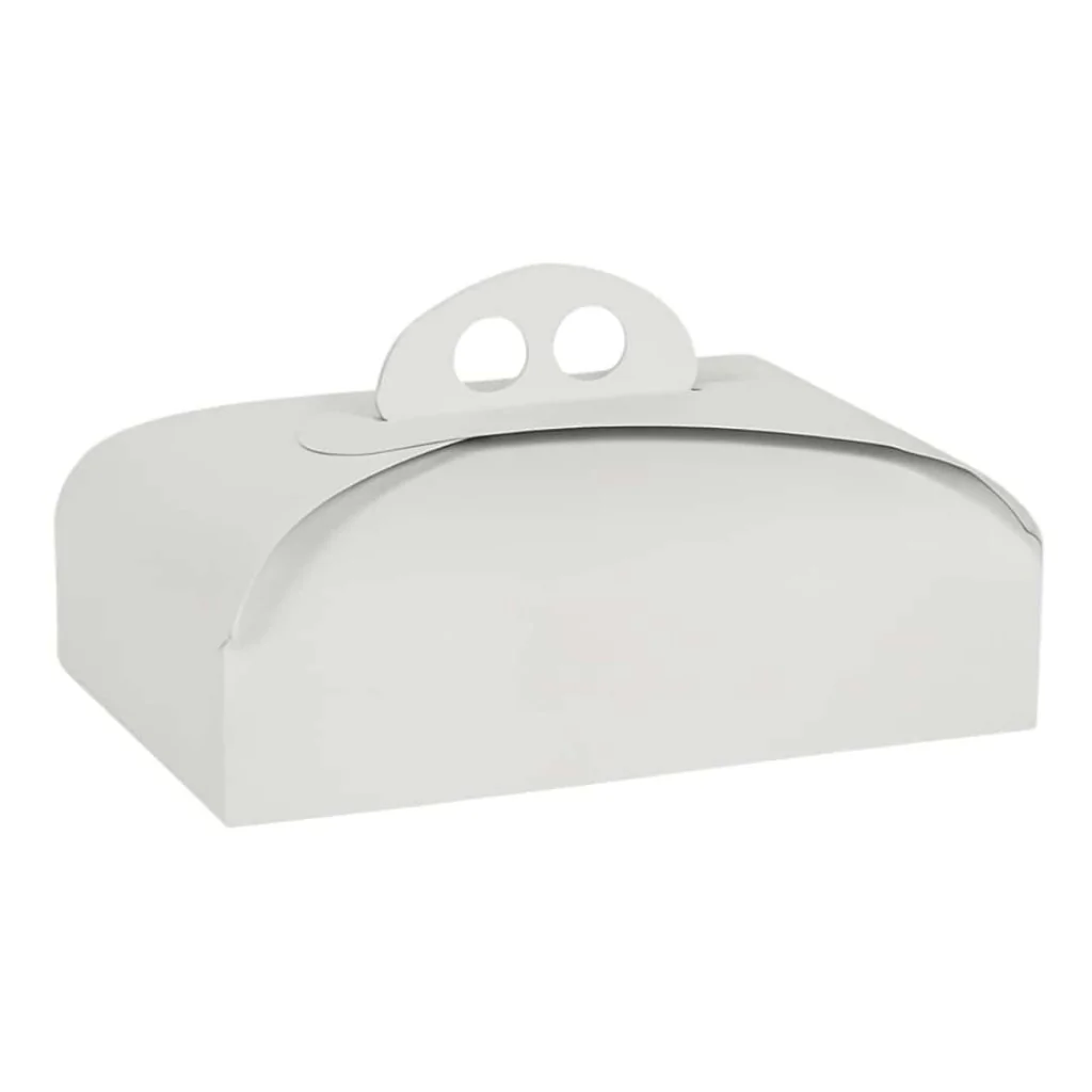 Scatola Portatorte Ramage Bianca 18x38x7 cm 5 pz IMBALLAGGI