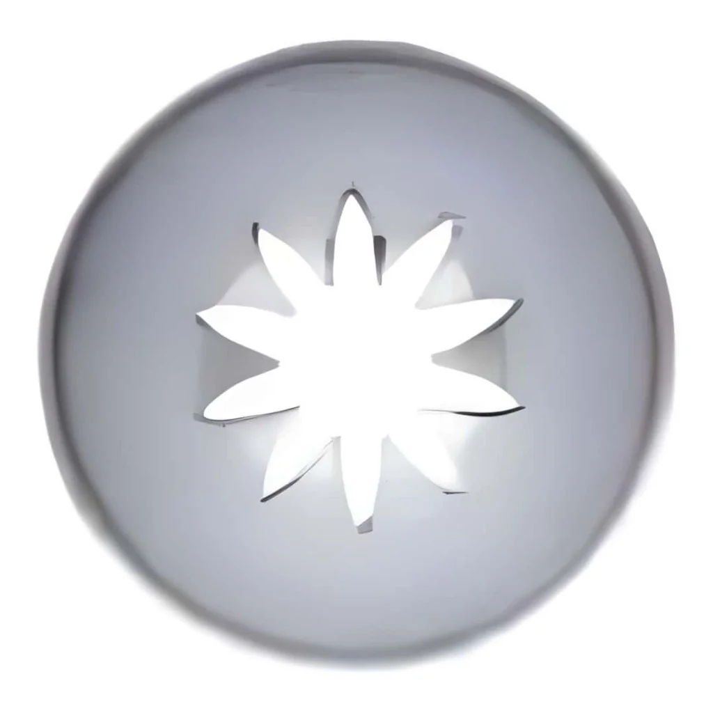 Bocchetta a Stella Acciaio Inox 11 mm per Sac à Poche
