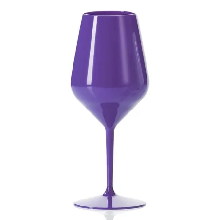 Calice Vino Cocktail Plastica Rigida Viola 470 cc GOLD PLAST