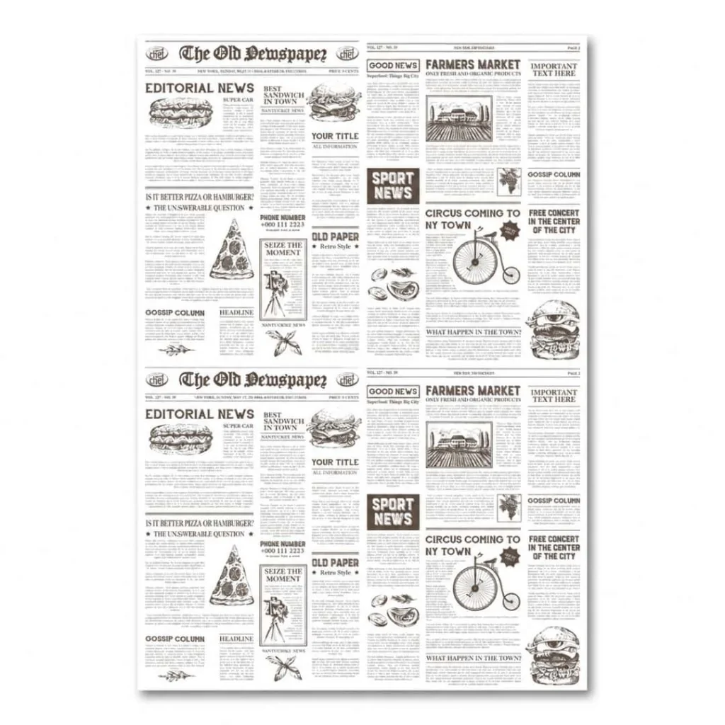 Carta Fritti Antigrasso Journal 20x33 cm 500 pz BRENTA