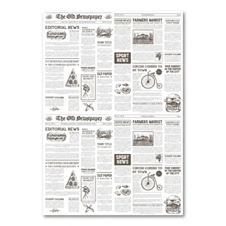 Carta Fritti Antigrasso Journal 20x33 cm 500 pz BRENTA