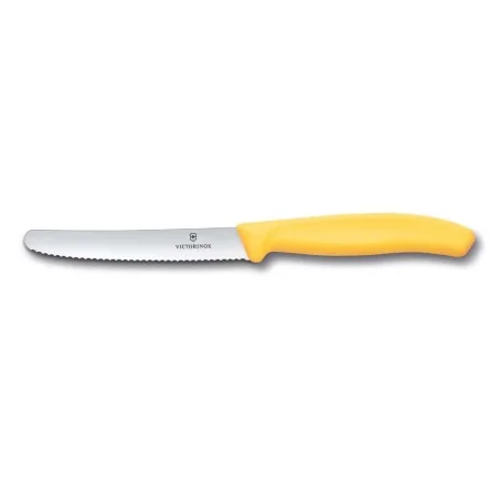 Coltello Tavola Seghettato Giallo Limone Swiss Classic 11 cm