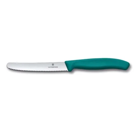 Coltello Tavola Seghettato Verde Kale Swiss Classic 11 cm