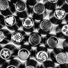 Bocchetta a Fiore Aperto Large Acciaio Inox per Sac à Poche