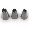 Bocchetta a Fiore Aperto Large Acciaio Inox per Sac à Poche