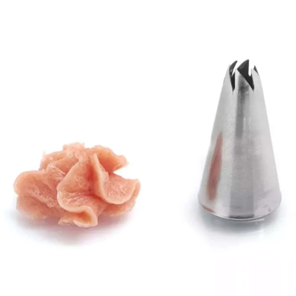 Bocchetta a Fiore Aperto Large Acciaio Inox per Sac à Poche