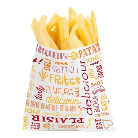 Sacchetti Frittura Parole Carta Antigrasso 12x12 cm 1000 pz