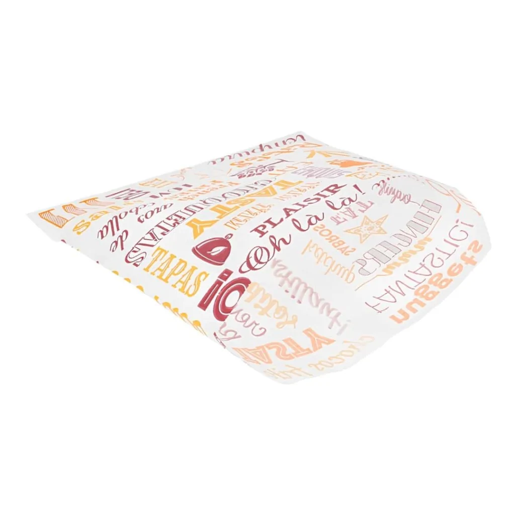 Sacchetti Frittura Parole Carta Antigrasso 12x12 cm 1000 pz