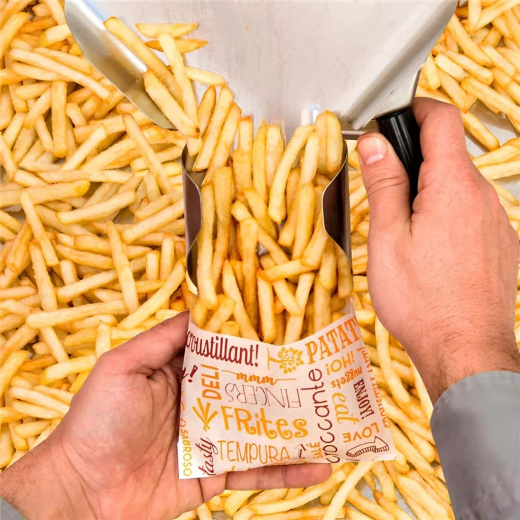 Sacchetti Frittura Parole Carta Antigrasso 12x9 cm 1000 pz