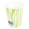 Bicchiere Compostabile Bibita 240 ml 8 oz Bianco Verde 50 pz
