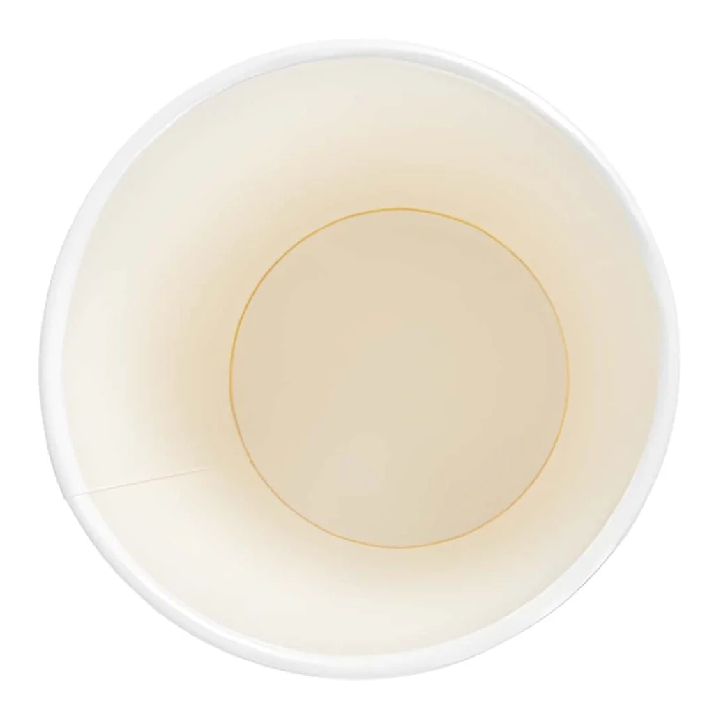 Bicchiere Compostabile Bibita 240 ml 8 oz Bianco Verde 50 pz