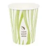 Bicchiere Compostabile Bibita 240 ml 8 oz Bianco Verde 50 pz
