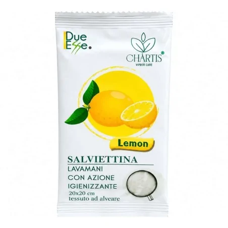 Salviettine Limone 50pz Formato Grande 7x14,5cm DT