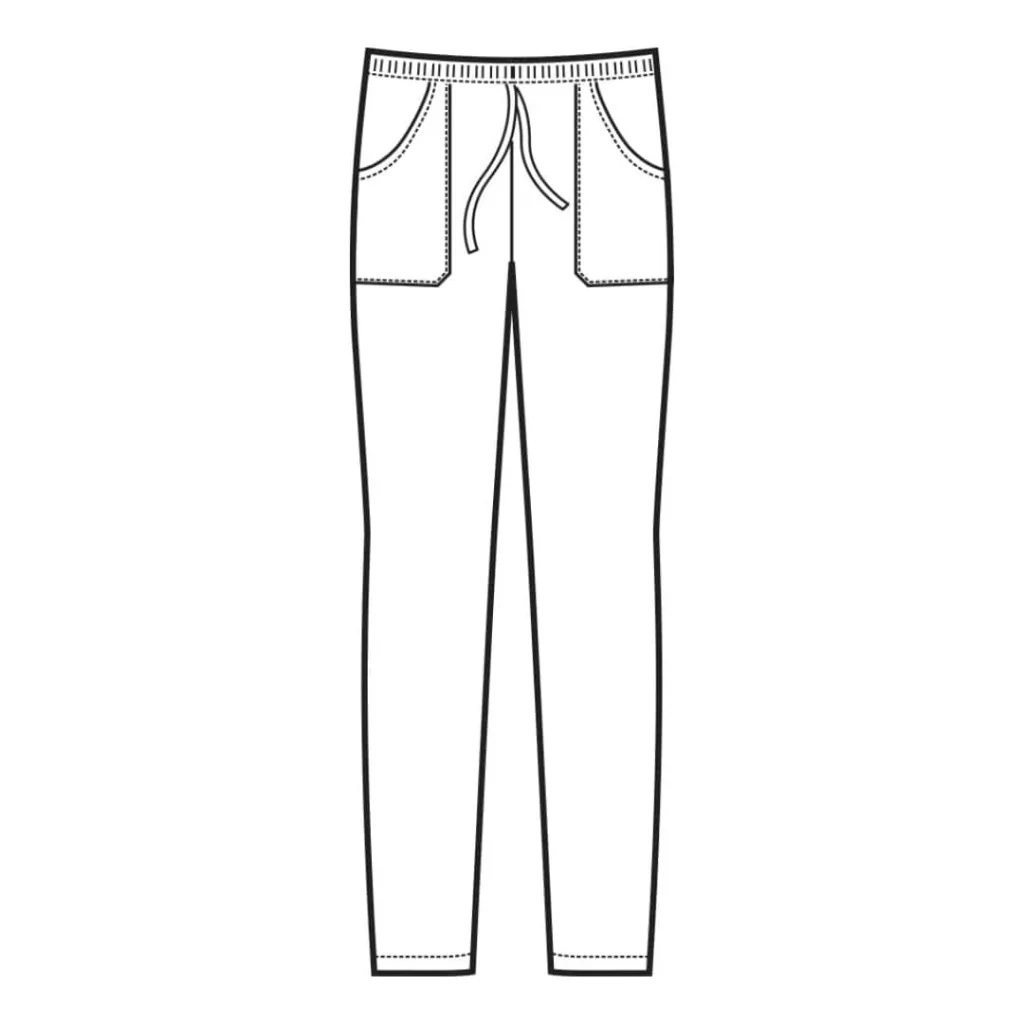 Pantalone con Elastico in Cotone e Lino ISACCO