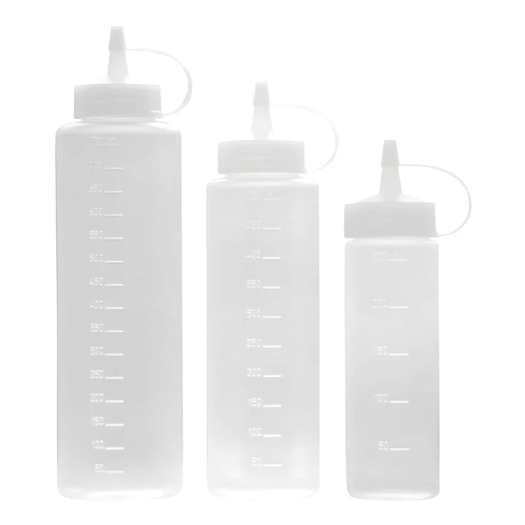 Flacone Dosatore Squeeze Trasparente Graduato 500 ml DT