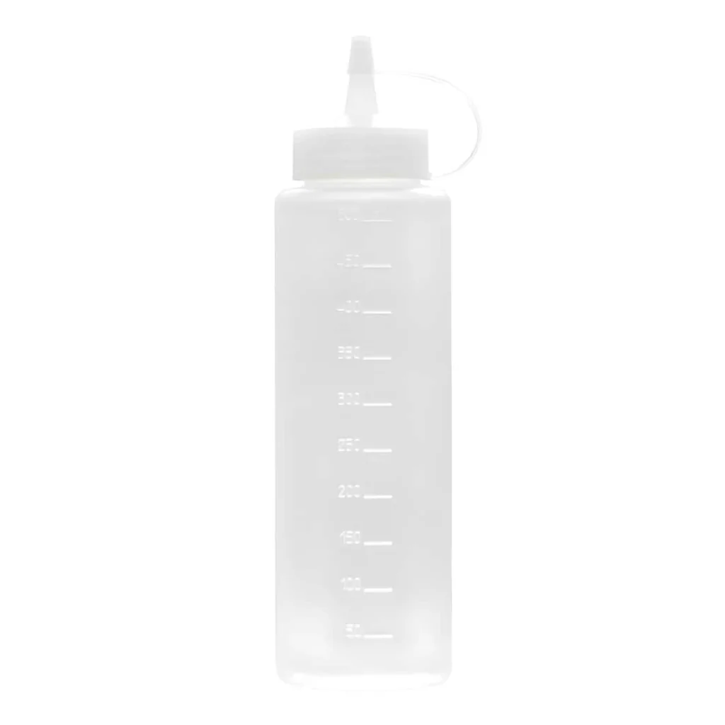Flacone Dosatore Squeeze Trasparente Graduato 500 ml DT
