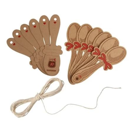 Cartellini per Confetture a Cucchiaio Carta Kraft 12 pz