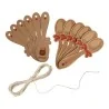 Cartellini per Confetture a Cucchiaio Carta Kraft 12 pz