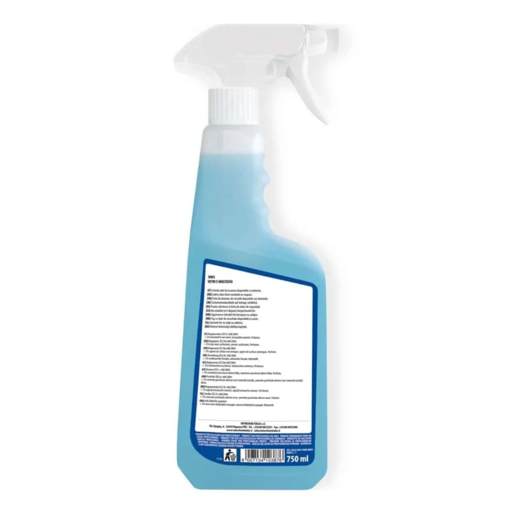 Detergente Vetri e Multiuso Uni5 Spray 750 ml INTERCHEM