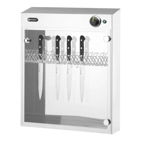 Sterilizzatore UV per Coltelli Professionale Argento HENDI