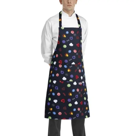 Grembiule Pettorina Bon Bon Blu EGOCHEF