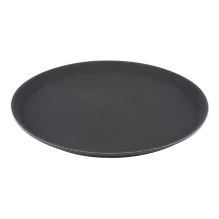 Vassoio Antiscivolo Tondo ø 35,5 cm in Fibra di Vetro Nero ILSA