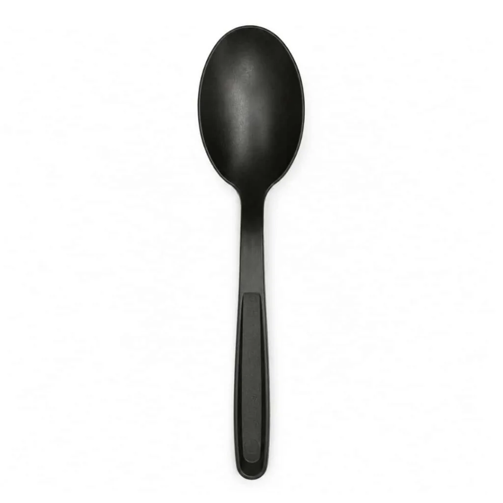 Cucchiaio Bio Compostabile Nero CPLA 16,5 cm 50 pz USOBIO
