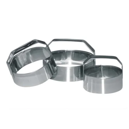 Set 3 Tagliapasta Tondi Lisci in Acciaio Inox ø 6-7-8 cm EVA