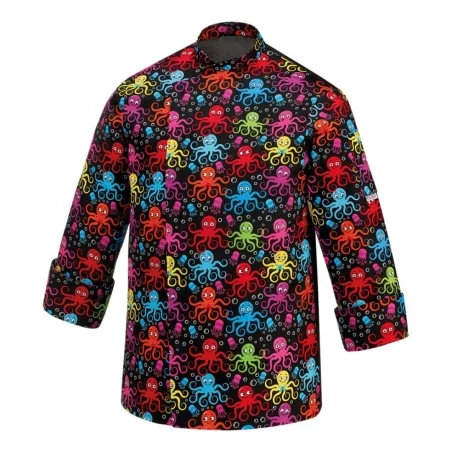 Giacca Cuoco Unisex Fantasy Oktopus Nera EGOCHEF