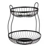 Cestino Frutta 2 Piani a Filo Nero 30 cm WESTMARK
