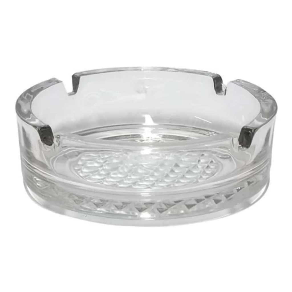 Posacenere in Vetro Trasparente Tondo 10,5 cm DT