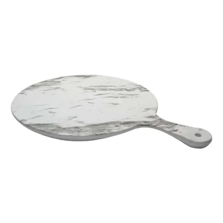 Tagliere Tondo con Manico Melamina Marmo 53 cm MEDRI