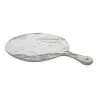 Tagliere Tondo con Manico Melamina Marmo 53 cm MEDRI