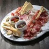Tagliere Tondo con Manico Melamina Marmo 53 cm MEDRI