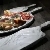 Tagliere Tondo con Manico Melamina Marmo 53 cm MEDRI