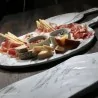 Tagliere Tondo con Manico Melamina Marmo 53 cm MEDRI