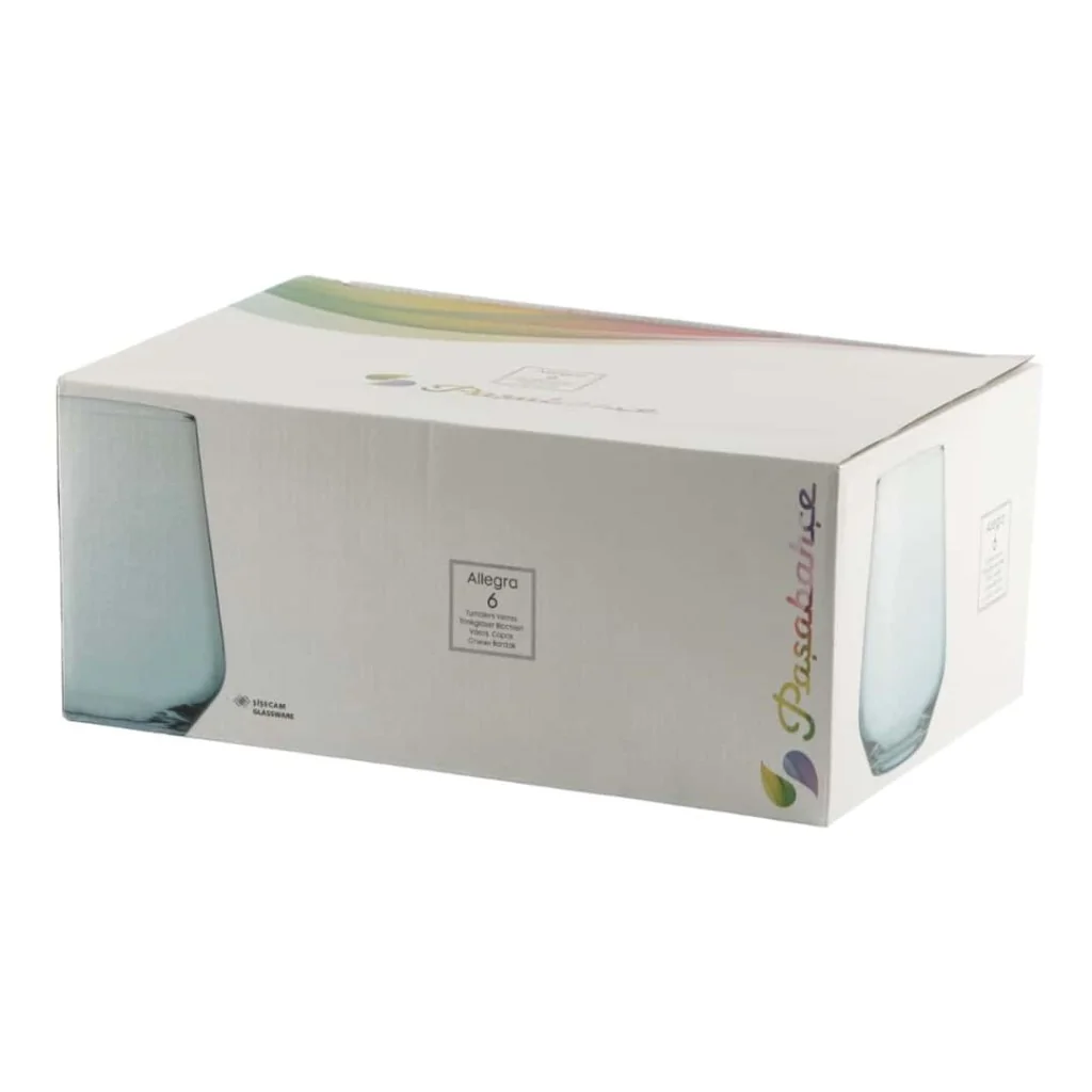Bicchiere Acqua Allegra Turchese 42 cl - 6 Pz PASABAHCE