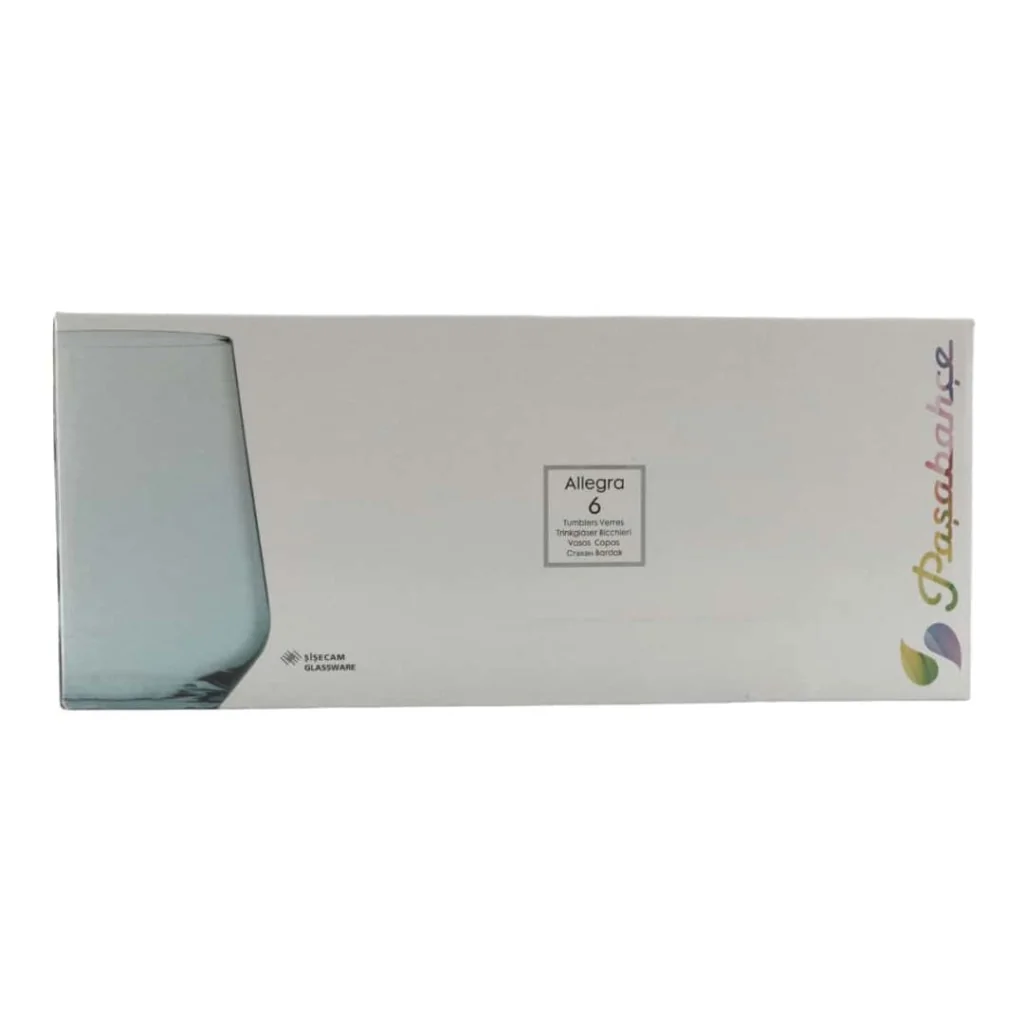 Bicchiere Acqua Allegra Turchese 42 cl - 6 Pz PASABAHCE
