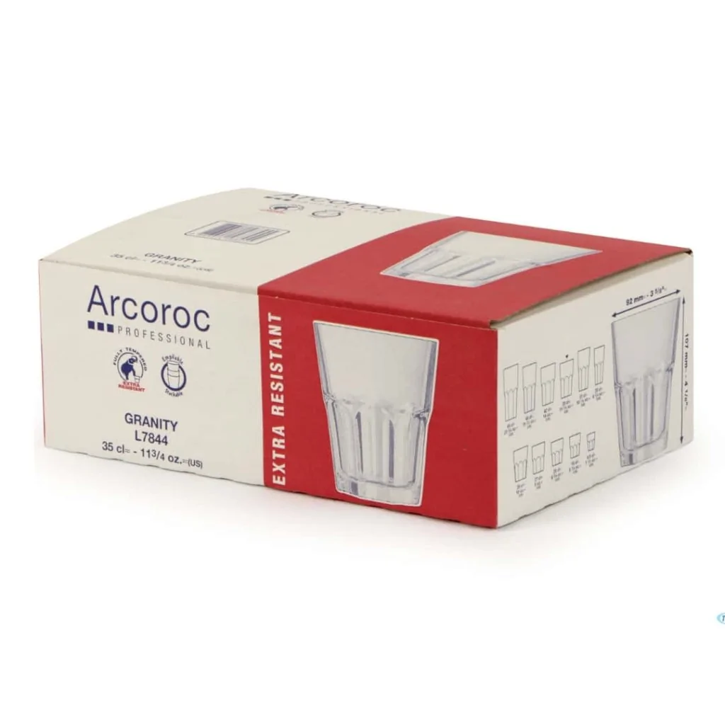 Bicchiere Granity 35 cl Vetro Temperato - 6 Pz ARCOROC