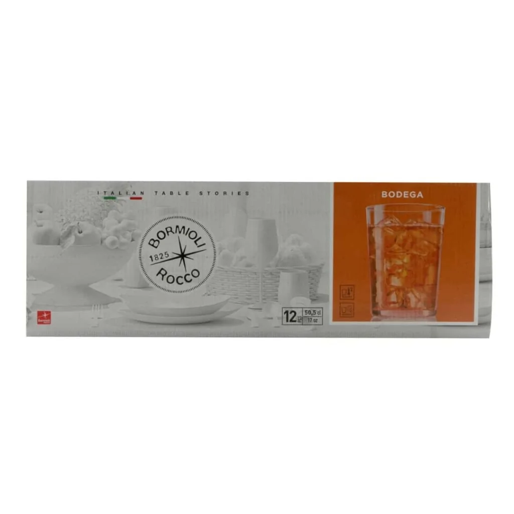 Bicchiere Bodega Maxi 51 cl Vetro Temperato - 12 Pz BORMIOLI