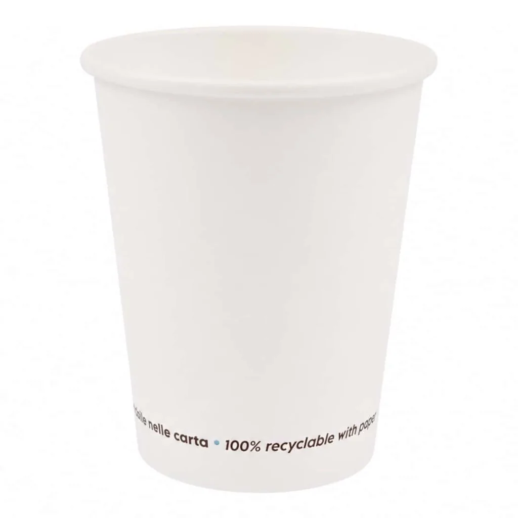 Bicchiere Cartoncino 250 ml 8 oz Bianco 50 pz SIGNORBIO