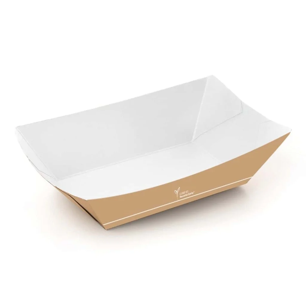 Vaschetta Fritti Carta Kraft 17,7x11,6x4,7 cm 600 ml 50 pz