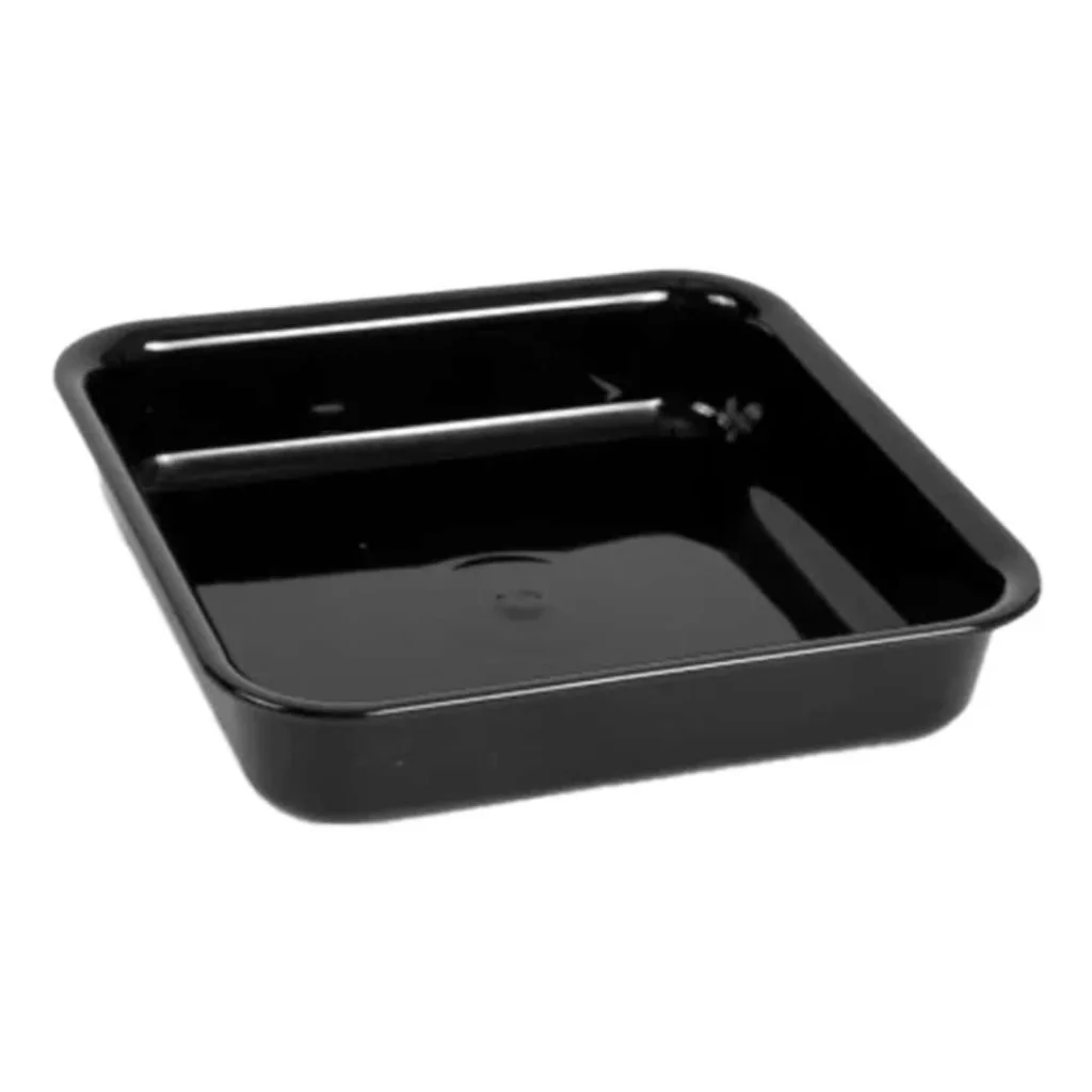 Vassoio Vetrina Gastronomia Metacrilato Nero H 5 cm MOBIL