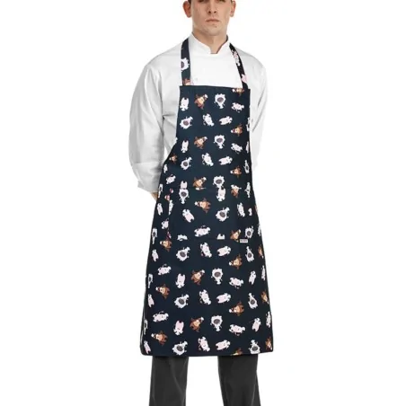 Grembiule Pettorina Bip Apron Puppies Blu EGOCHEF